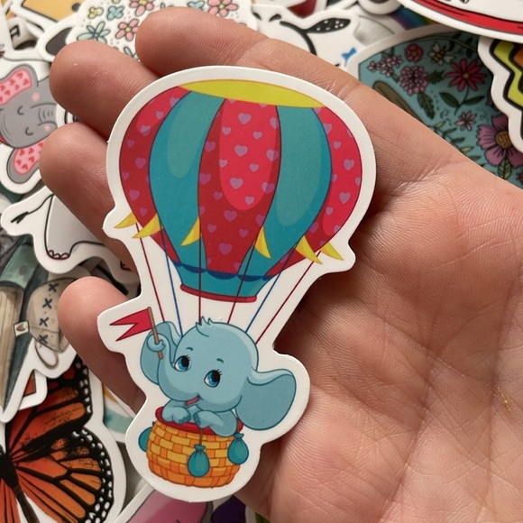 Bundle of 80+ Girly Colorful Paper Stickers - Picture 3 of 5